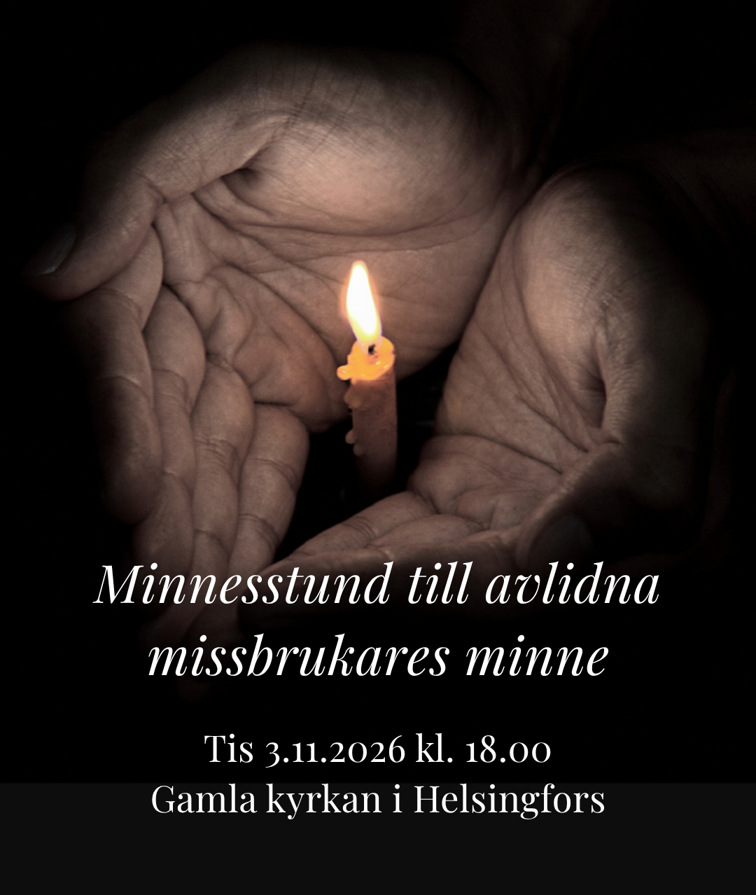 Minnesstund för personer som avlidit till följd av missbruk 3.11